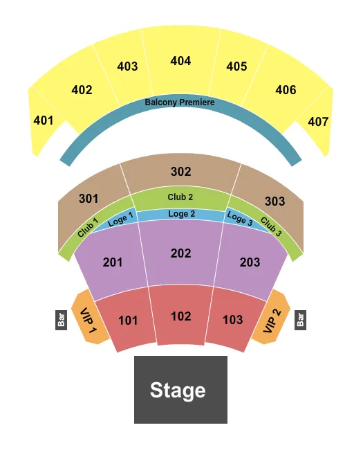 ENDSTAGE Seating Map Seating Chart