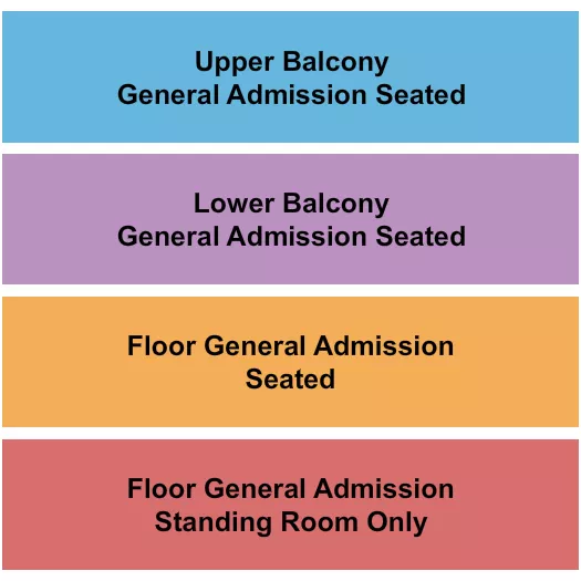 GA FLOOR L U BALC Seating Map Seating Chart