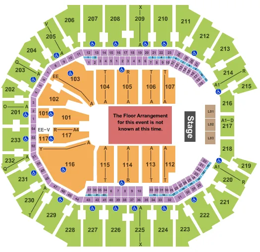 GENERIC FLOOR Seating Map Seating Chart