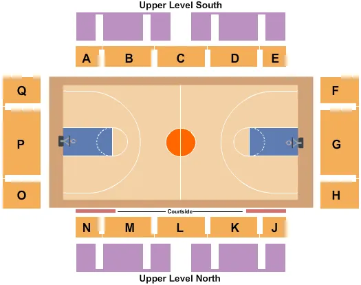 BASKETBALL Seating Map Seating Chart