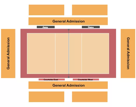 VOLLEYBALL Seating Map Seating Chart