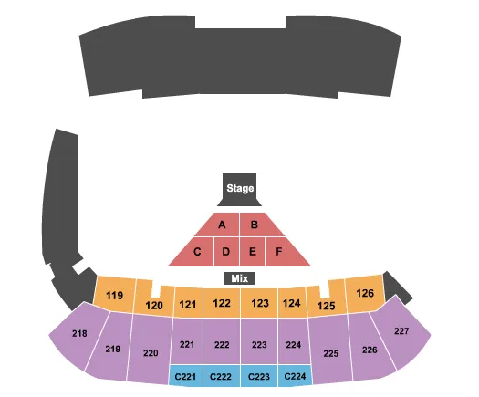 ENDSTAGE CONCERT Seating Map Seating Chart