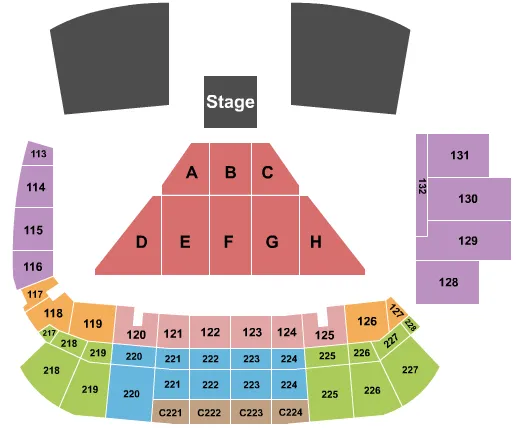 KEVIN HART Seating Map Seating Chart