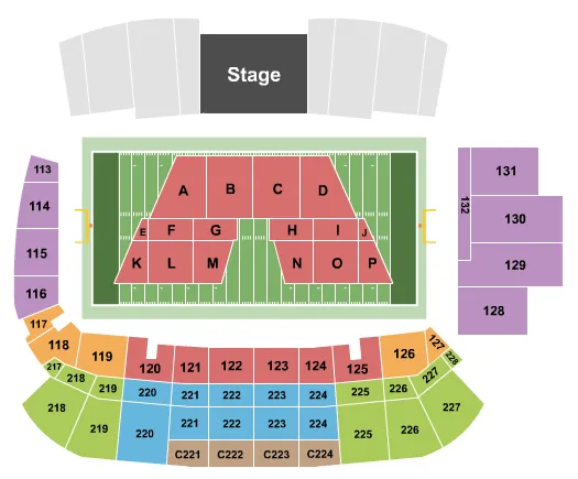 MAROON 5 Seating Map Seating Chart