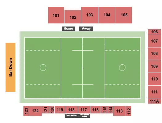 LACROSSE Seating Map Seating Chart
