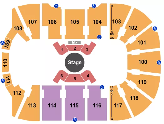 CIRQUE CORTEO Seating Map Seating Chart