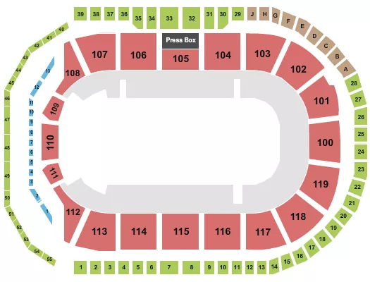 MONSTER JAM 2 Seating Map Seating Chart