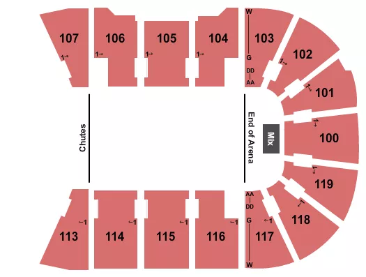 PBR Seating Map Seating Chart
