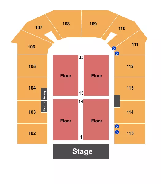 COMEDY Seating Map Seating Chart