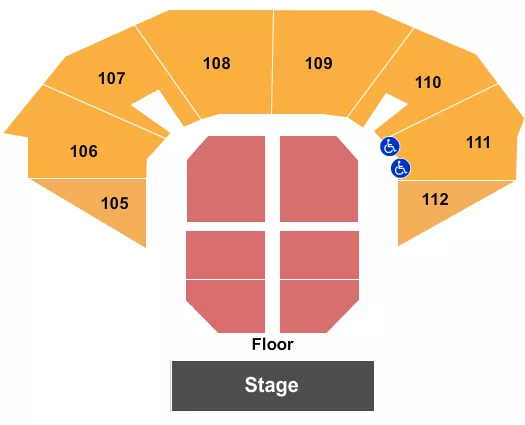 ENDSTAGE 4 Seating Map Seating Chart