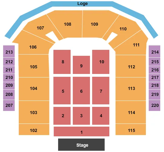 MARCO ANTONIO SOLIS Seating Map Seating Chart