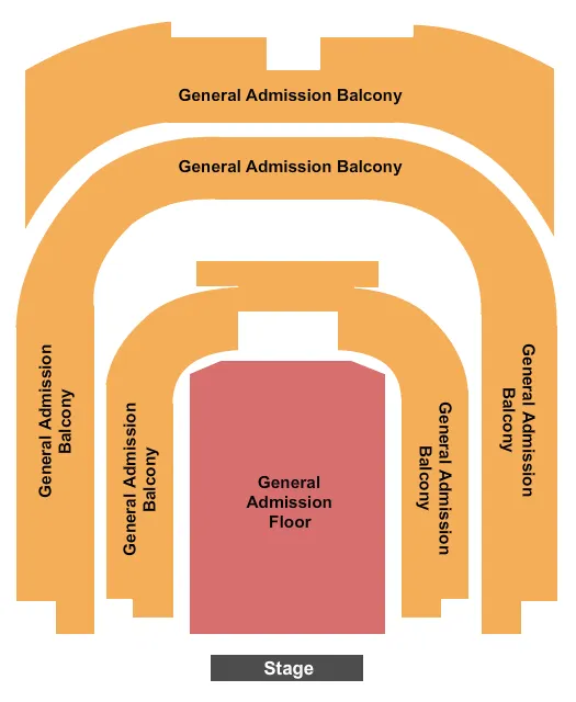 GA FLOOR GA BALC Seating Map Seating Chart
