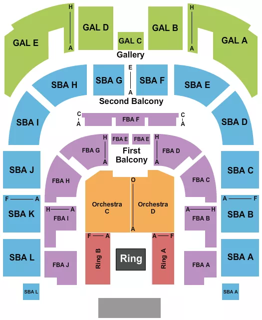 WWE 2 Seating Map Seating Chart