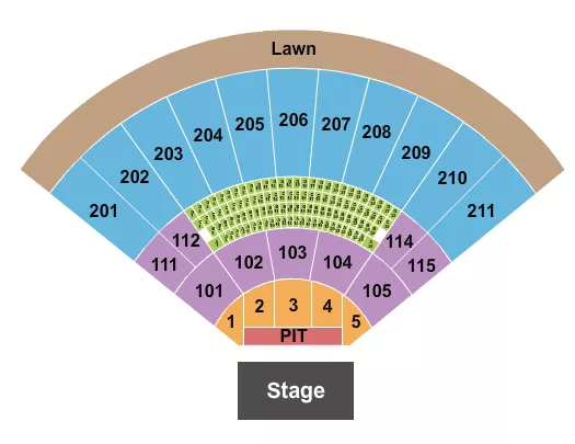 ENDSTAGE GA PIT 2 Seating Map Seating Chart