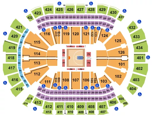 TOYOTA CENTER TX BASKETBALL BIG3 Seating Map Seating Chart