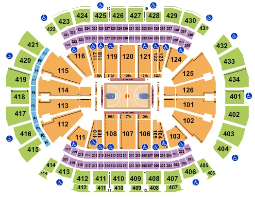 TOYOTA CENTER TX BASKETBALL GLOBETROTTERS Seating Map Seating Chart