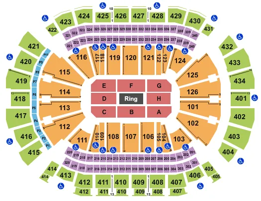 TOYOTA CENTER TX BOXING 2 Seating Map Seating Chart