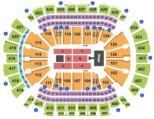 TOYOTA CENTER TX BRANDY Seating Map Seating Chart