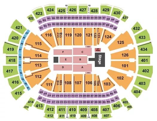 TOYOTA CENTER TX ICE CUBE Seating Map Seating Chart