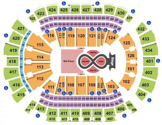 TOYOTA CENTER TX KATY PERRY Seating Map Seating Chart