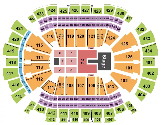 TOYOTA CENTER TX LAUFEY Seating Map Seating Chart