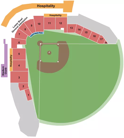 TOYOTA FIELD AL SOFTBALL Seating Map Seating Chart