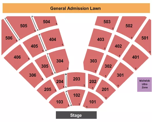END STAGE Seating Map Seating Chart