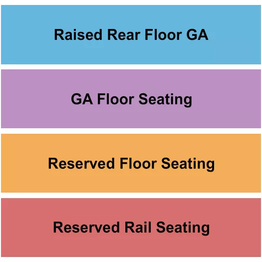 RAIL FLOOR GA Seating Map Seating Chart