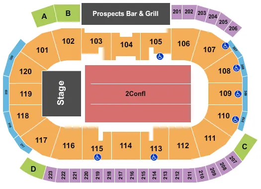 BRYAN ADAMS Seating Map Seating Chart