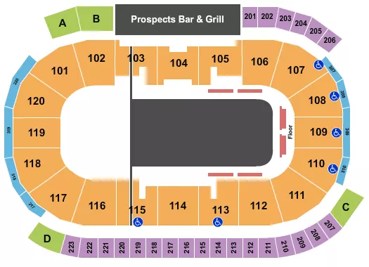 CIRQUE CRYSTAL Seating Map Seating Chart