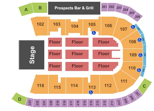 ENDSTAGE 2 Seating Map Seating Chart