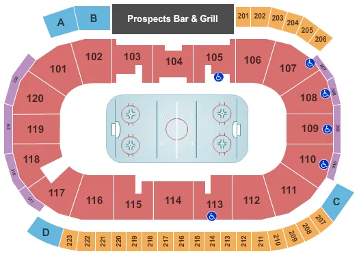HOCKEY Seating Map Seating Chart