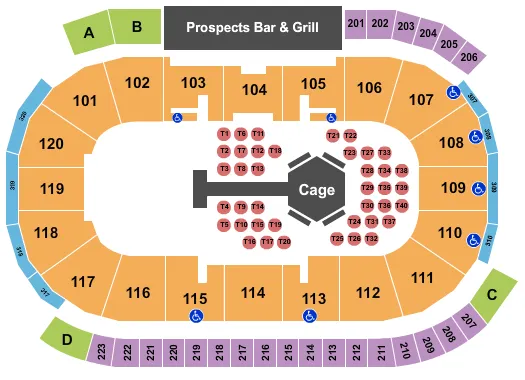 MMA Seating Map Seating Chart