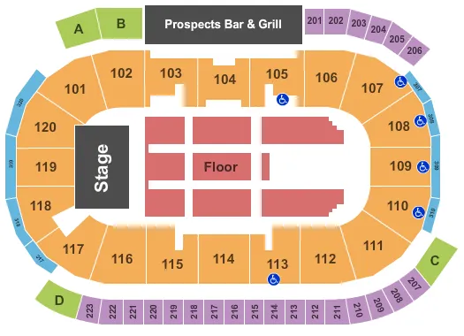 REBA MCENTIRE Seating Map Seating Chart