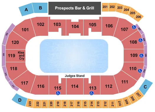 SKATING CHAMPIONSHIPS Seating Map Seating Chart