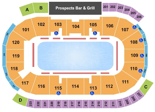 ICE RINK Seating Map Seating Chart