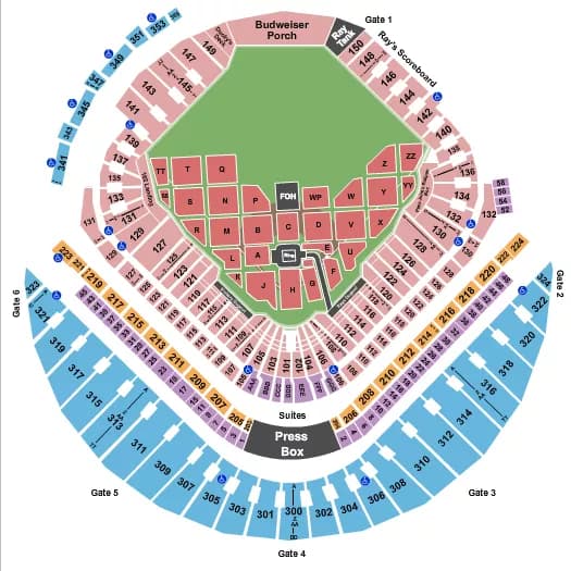 WWE Seating Map Seating Chart