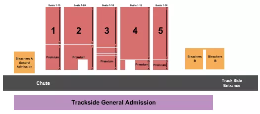 RODEO Seating Map Seating Chart