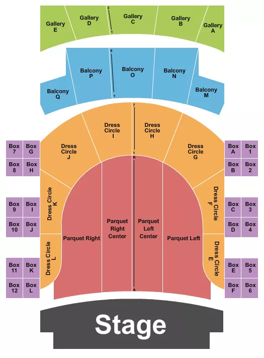ENDSTAGE 2 Seating Map Seating Chart