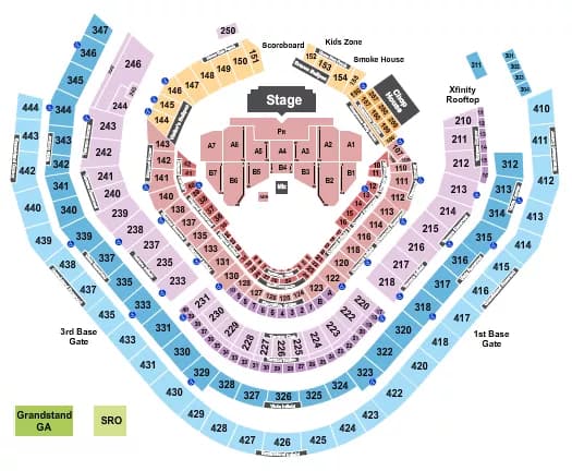 ENDSTAGE GA PIT 2 Seating Map Seating Chart