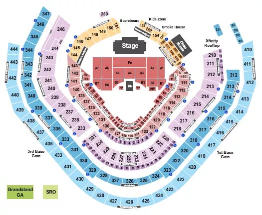 ENDSTAGE GA PIT Seating Map Seating Chart