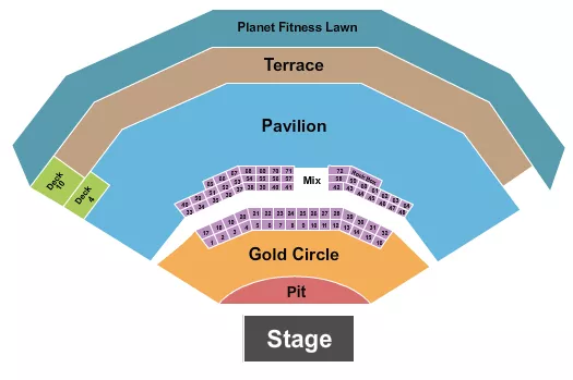 PIT ALL GA Seating Map Seating Chart