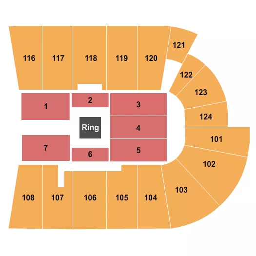 WWE Seating Map Seating Chart
