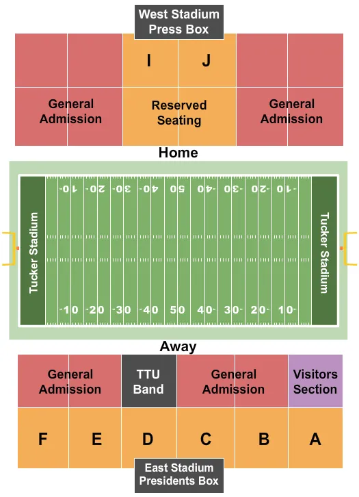 FOOTBALL Seating Map Seating Chart