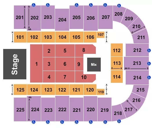 CHAYANNE Seating Map Seating Chart