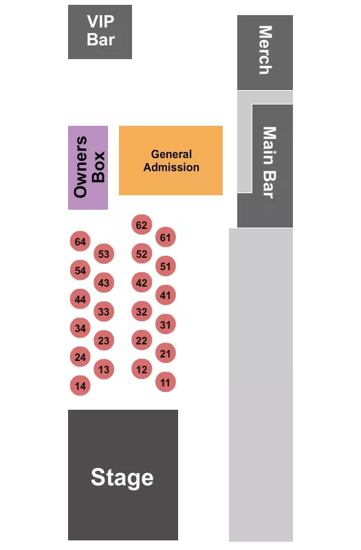 TABLES GA 3 Seating Map Seating Chart