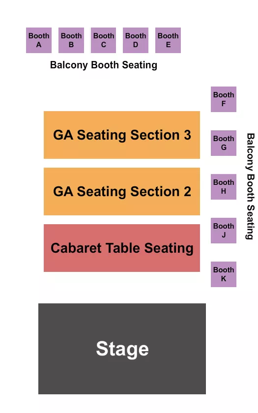 CABARET TABLES 3 Seating Map Seating Chart