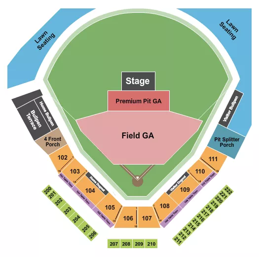 CONCERT 3 Seating Map Seating Chart