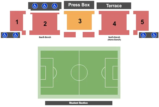 U M SOCCER COMPLEX WOMENS SOCCER 2022 Seating Map Seating Chart