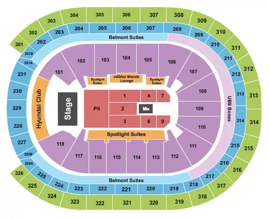 ENDSTAGE GA PIT FLOOR 2 Seating Map Seating Chart
